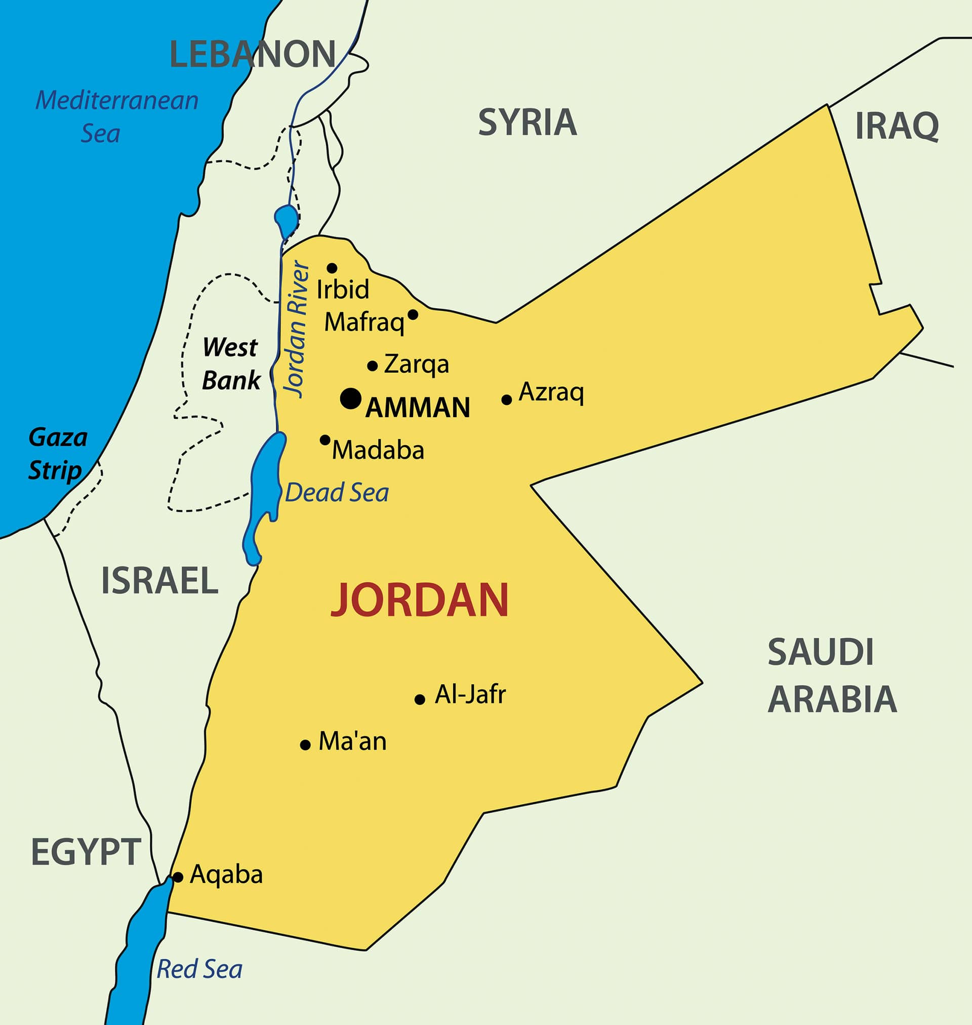 Map Jordan River © Mycolors_Dreamstime-min